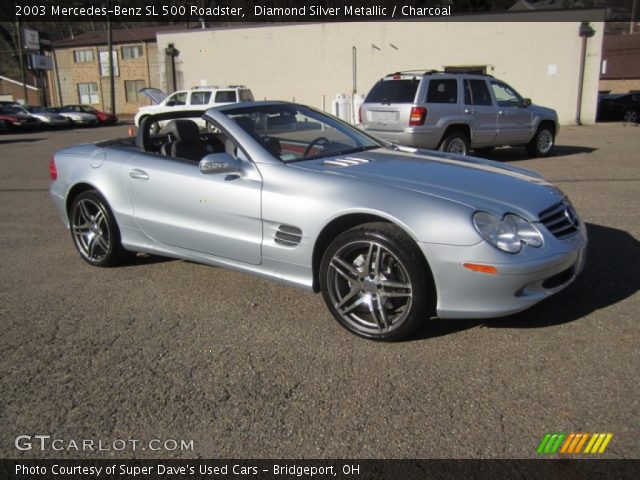 2003 Mercedes-Benz SL 500 Roadster in Diamond Silver Metallic