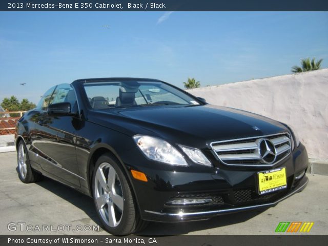 2013 Mercedes-Benz E 350 Cabriolet in Black