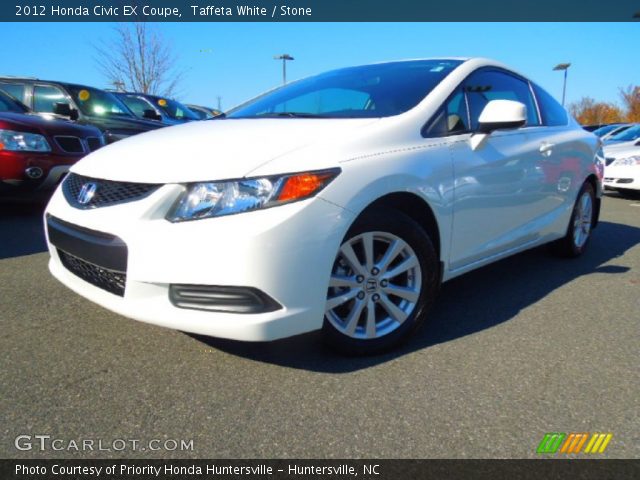 2012 Honda Civic EX Coupe in Taffeta White