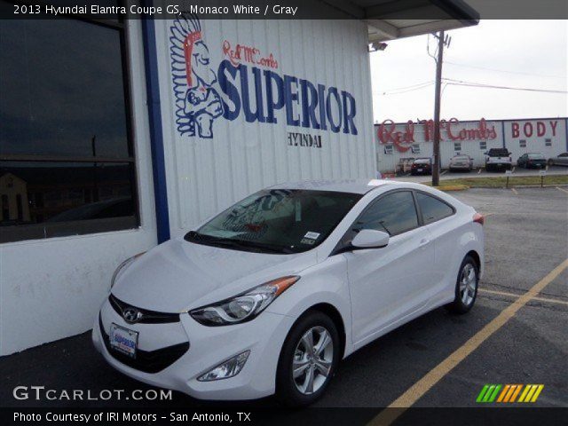 2013 Hyundai Elantra Coupe GS in Monaco White