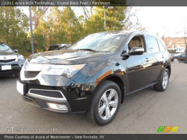 2011 Acura MDX Technology in Crystal Black Pearl