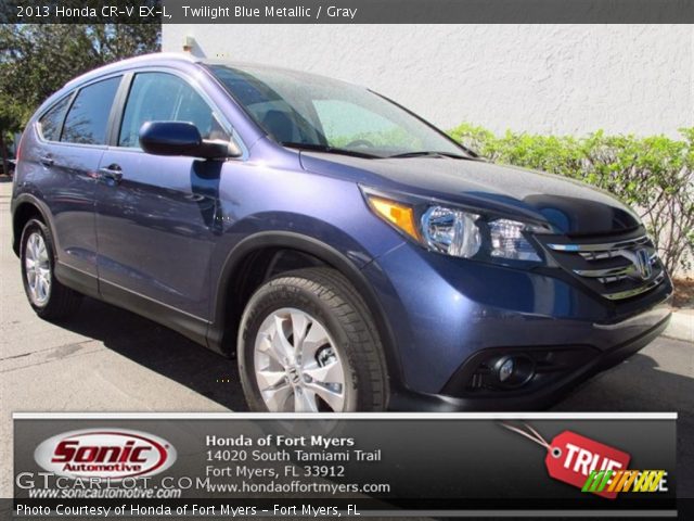 2013 Honda CR-V EX-L in Twilight Blue Metallic