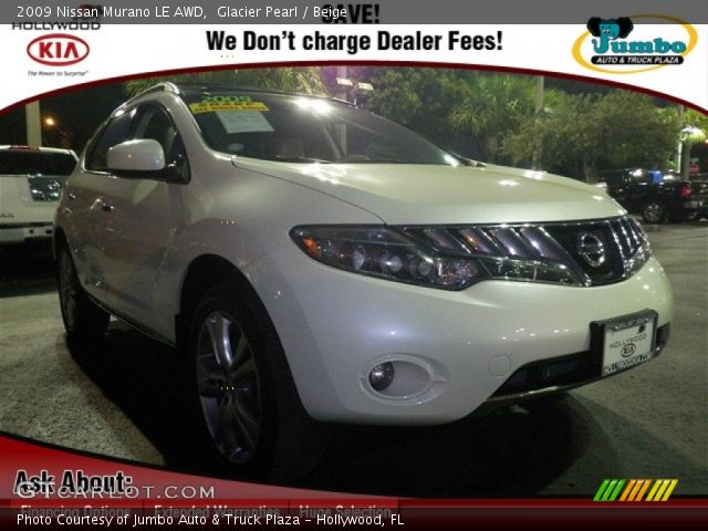 2009 Nissan Murano LE AWD in Glacier Pearl