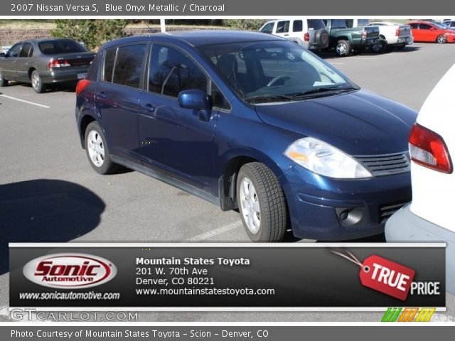 2007 Nissan Versa S in Blue Onyx Metallic