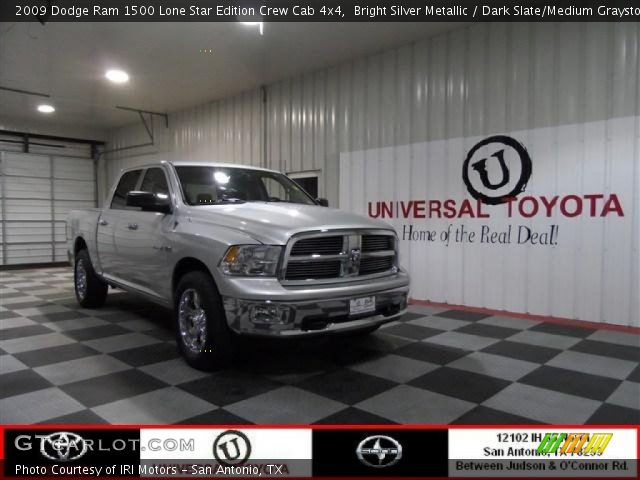 2009 Dodge Ram 1500 Lone Star Edition Crew Cab 4x4 in Bright Silver Metallic