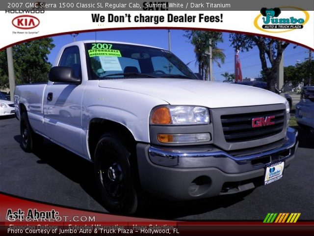 2007 GMC Sierra 1500 Classic SL Regular Cab in Summit White