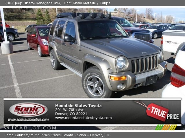 2004 Jeep Liberty Renegade 4x4 in Light Khaki Metallic