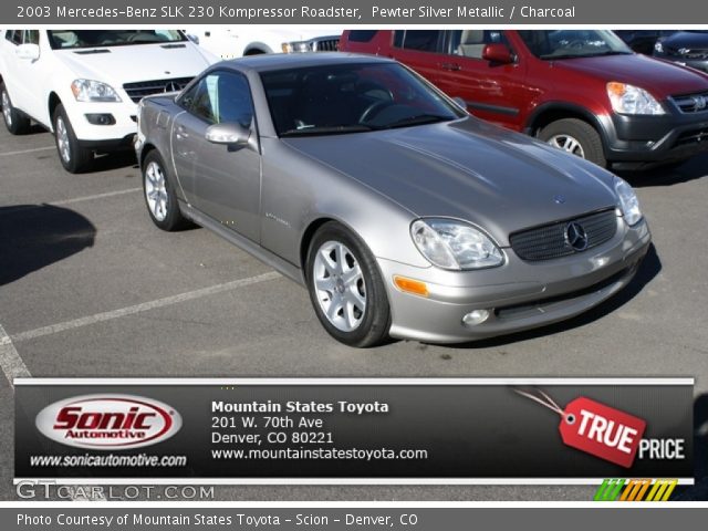 2003 Mercedes-Benz SLK 230 Kompressor Roadster in Pewter Silver Metallic