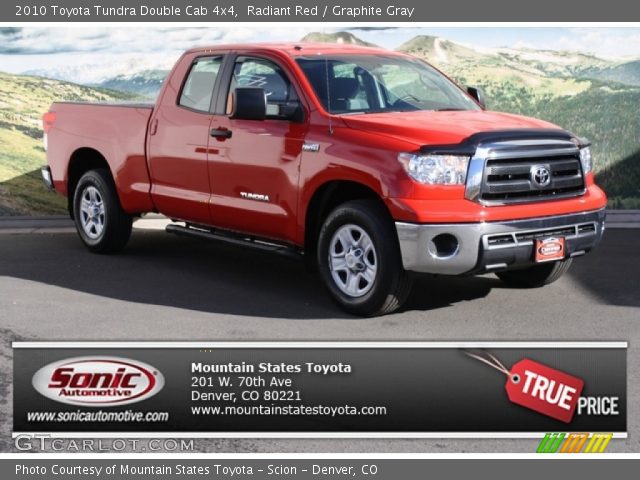 2010 Toyota Tundra Double Cab 4x4 in Radiant Red