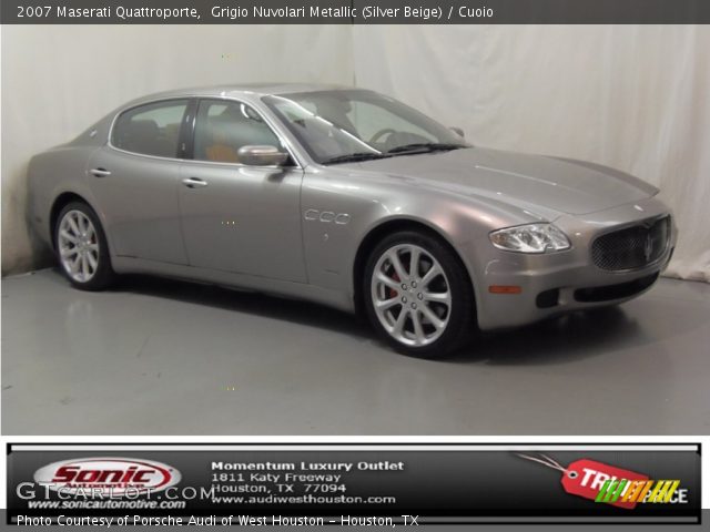 2007 Maserati Quattroporte  in Grigio Nuvolari Metallic (Silver Beige)