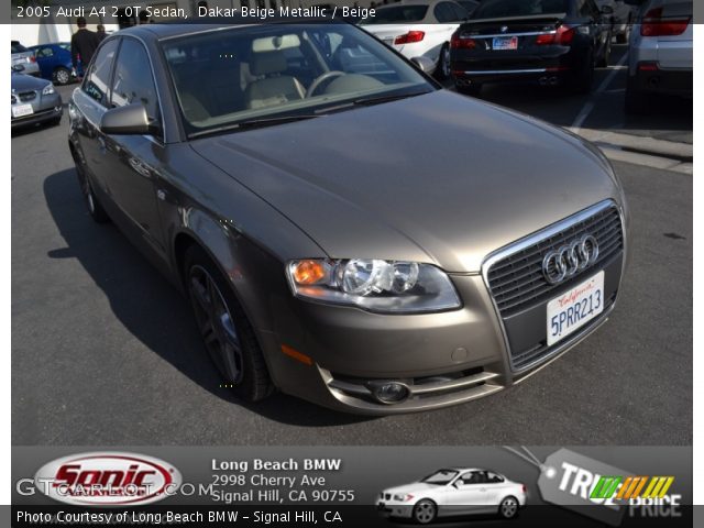 2005 Audi A4 2.0T Sedan in Dakar Beige Metallic