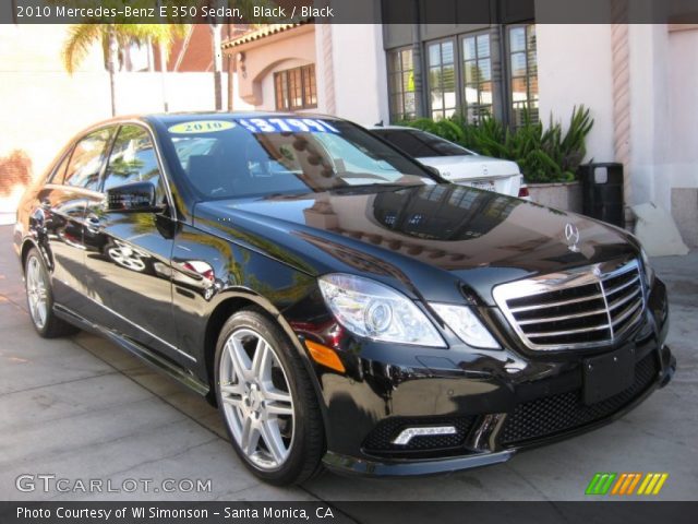 2010 Mercedes-Benz E 350 Sedan in Black
