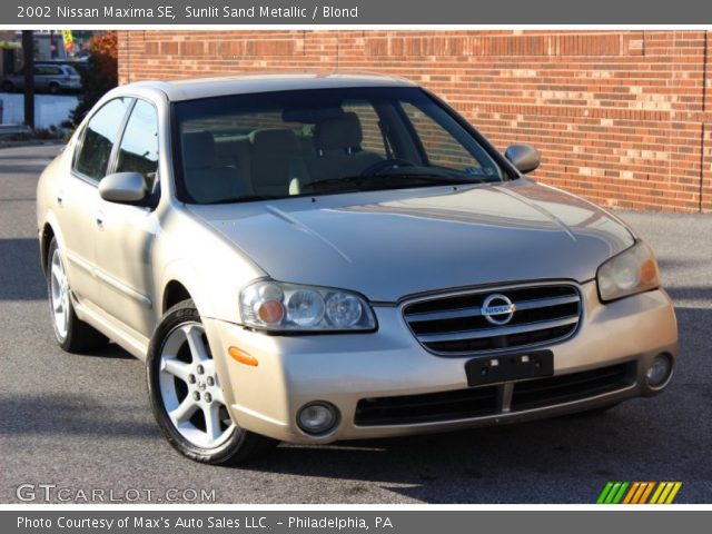 2002 Nissan Maxima SE in Sunlit Sand Metallic