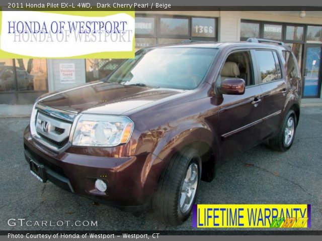 2011 Honda Pilot EX-L 4WD in Dark Cherry Pearl