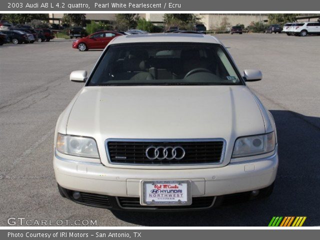 2003 Audi A8 L 4.2 quattro in Pearl White Pearlescent