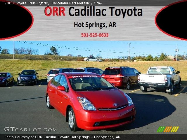 2008 Toyota Prius Hybrid in Barcelona Red Metallic