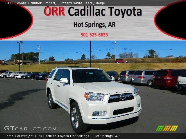 2013 Toyota 4Runner Limited in Blizzard White Pearl