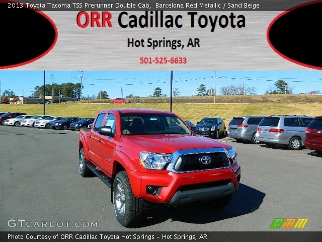 2013 Toyota Tacoma TSS Prerunner Double Cab in Barcelona Red Metallic