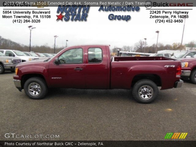 2013 GMC Sierra 1500 Extended Cab 4x4 in Sonoma Red Metallic