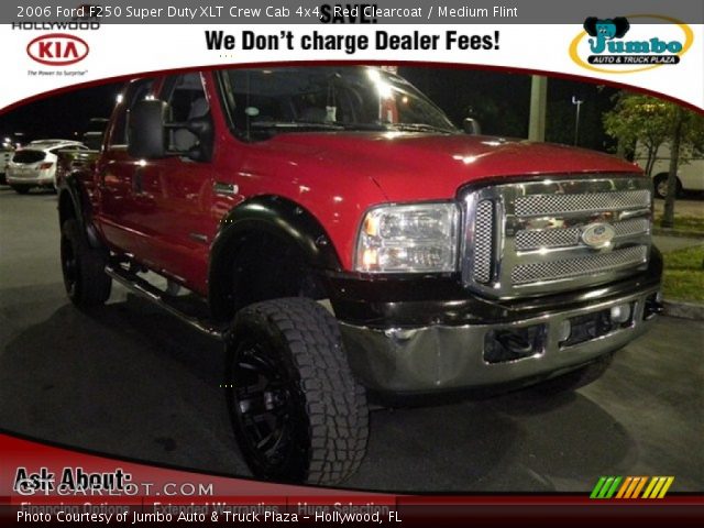 2006 Ford F250 Super Duty XLT Crew Cab 4x4 in Red Clearcoat