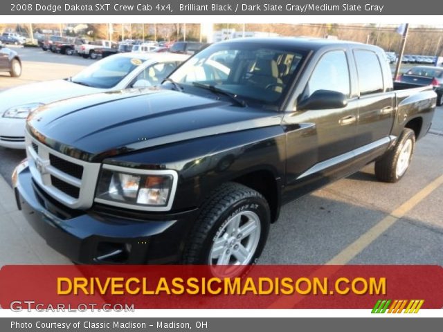 2008 Dodge Dakota SXT Crew Cab 4x4 in Brilliant Black