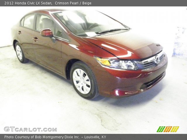 2012 Honda Civic LX Sedan in Crimson Pearl