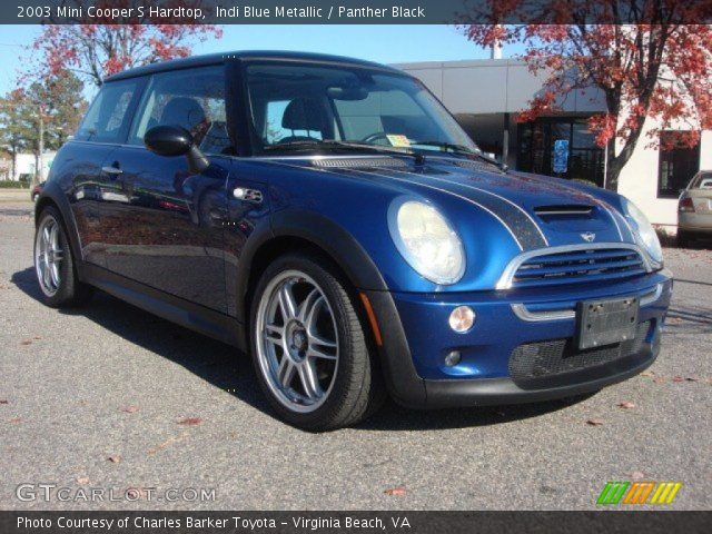 2003 Mini Cooper S Hardtop in Indi Blue Metallic