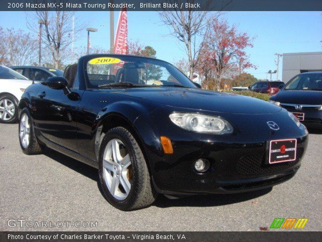 2006 Mazda MX-5 Miata Touring Roadster in Brilliant Black