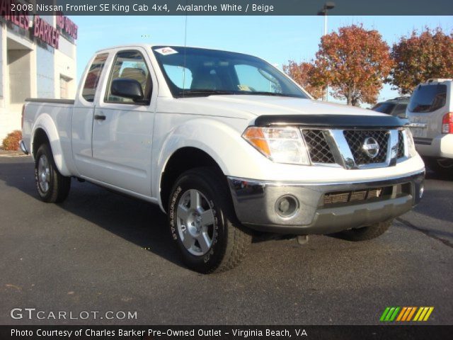 2008 Nissan Frontier SE King Cab 4x4 in Avalanche White