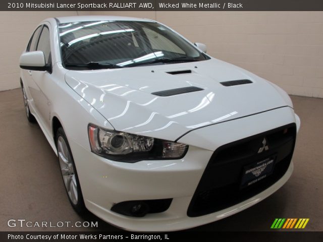 2010 Mitsubishi Lancer Sportback RALLIART AWD in Wicked White Metallic