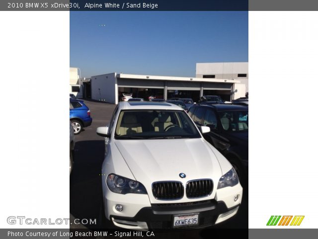 2010 BMW X5 xDrive30i in Alpine White