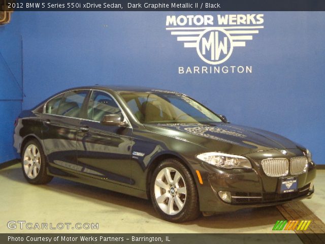 2012 BMW 5 Series 550i xDrive Sedan in Dark Graphite Metallic II