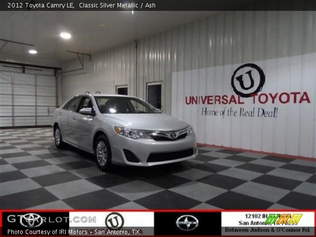 2012 Toyota Camry LE in Classic Silver Metallic