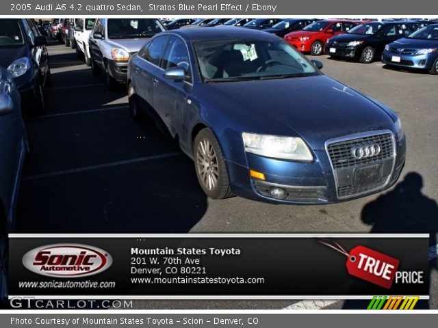 2005 Audi A6 4.2 quattro Sedan in Stratos Blue Pearl Effect