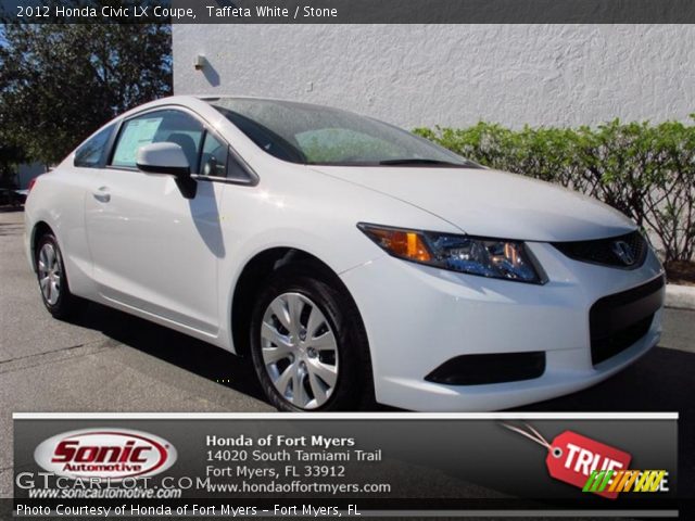 2012 Honda Civic LX Coupe in Taffeta White