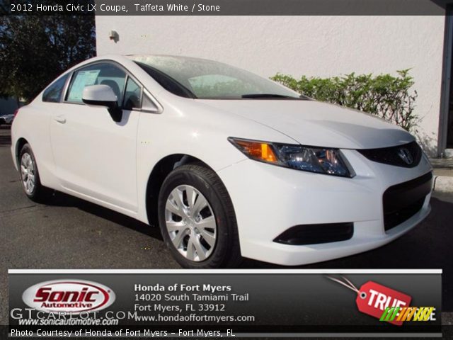 2012 Honda Civic LX Coupe in Taffeta White