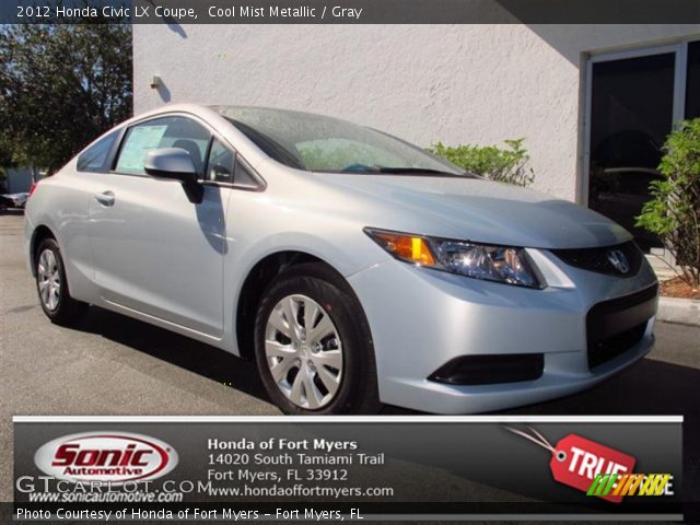 2012 Honda Civic LX Coupe in Cool Mist Metallic