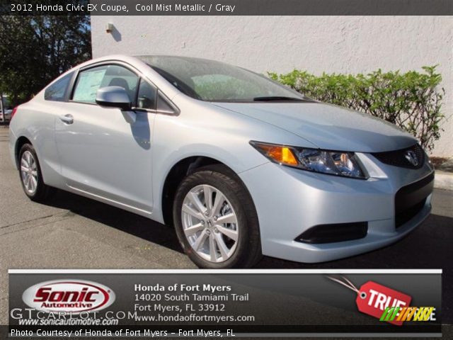 2012 Honda Civic EX Coupe in Cool Mist Metallic