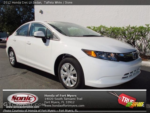 2012 Honda Civic LX Sedan in Taffeta White