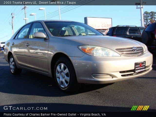 2003 Toyota Camry LE in Desert Sand Mica