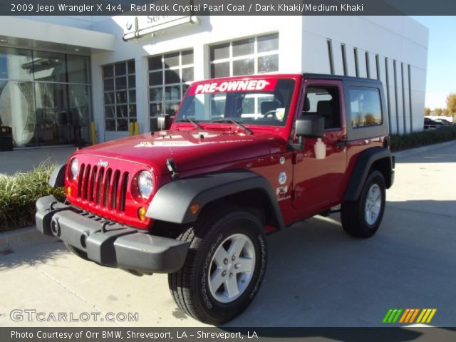 2009 Jeep Wrangler X 4x4 in Red Rock Crystal Pearl Coat