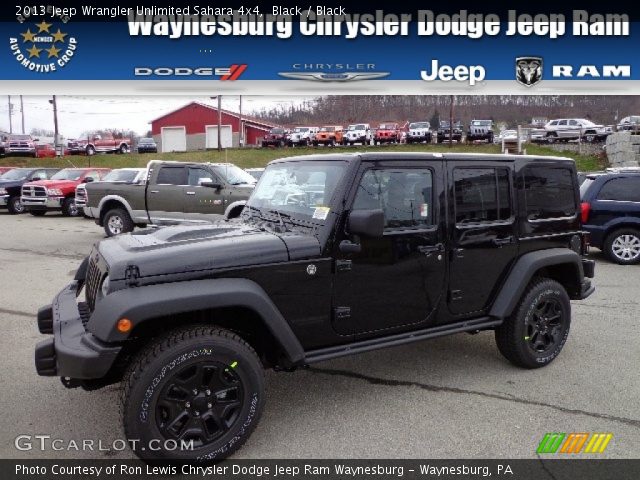 2013 Jeep Wrangler Unlimited Sahara 4x4 in Black
