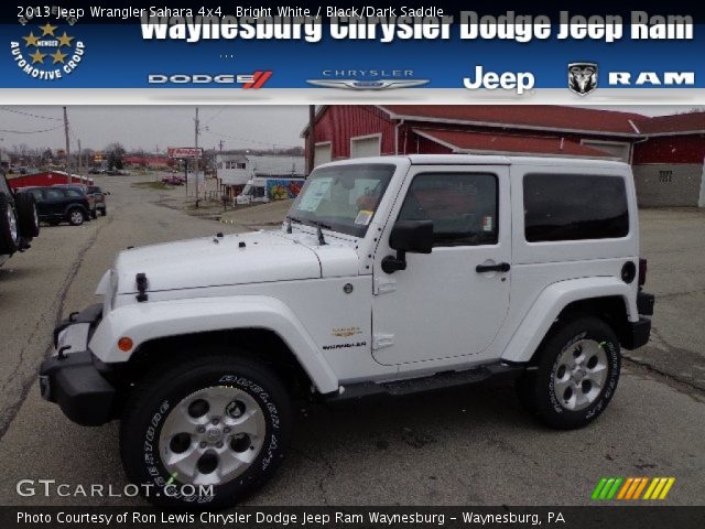 2013 Jeep Wrangler Sahara 4x4 in Bright White