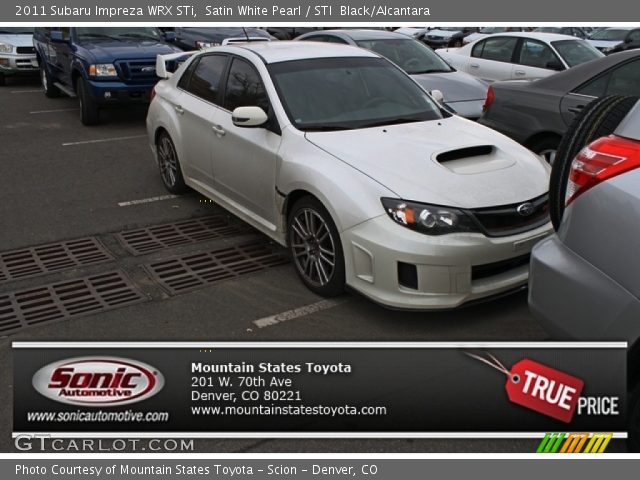 2011 Subaru Impreza WRX STi in Satin White Pearl