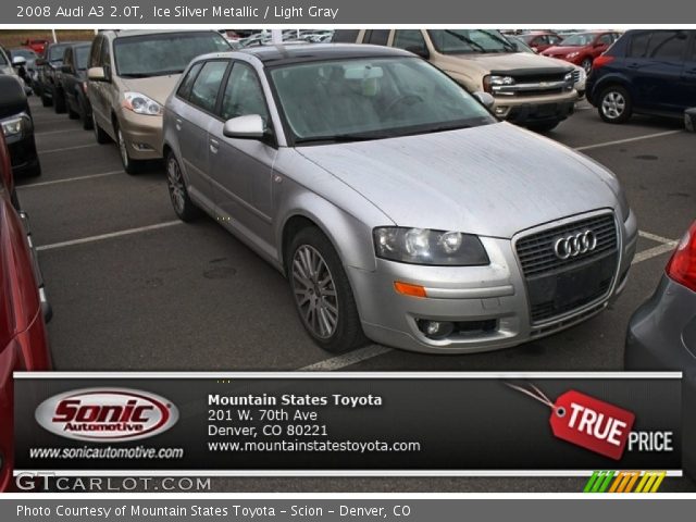 2008 Audi A3 2.0T in Ice Silver Metallic