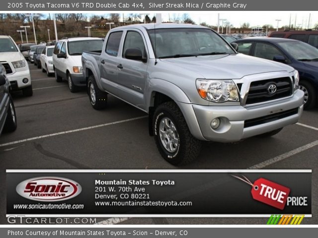 2005 Toyota Tacoma V6 TRD Double Cab 4x4 in Silver Streak Mica