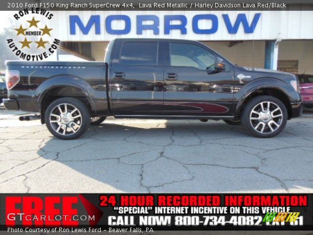 2010 Ford F150 King Ranch SuperCrew 4x4 in Lava Red Metallic