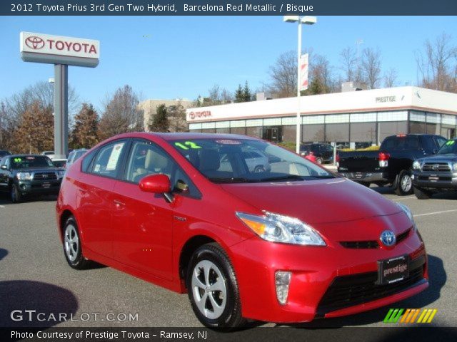 2012 Toyota Prius 3rd Gen Two Hybrid in Barcelona Red Metallic