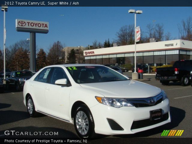 2012 Toyota Camry LE in Super White