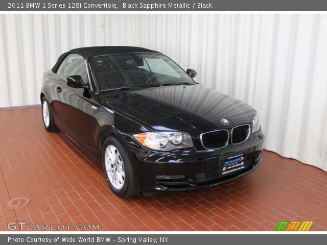 2011 BMW 1 Series 128i Convertible in Black Sapphire Metallic